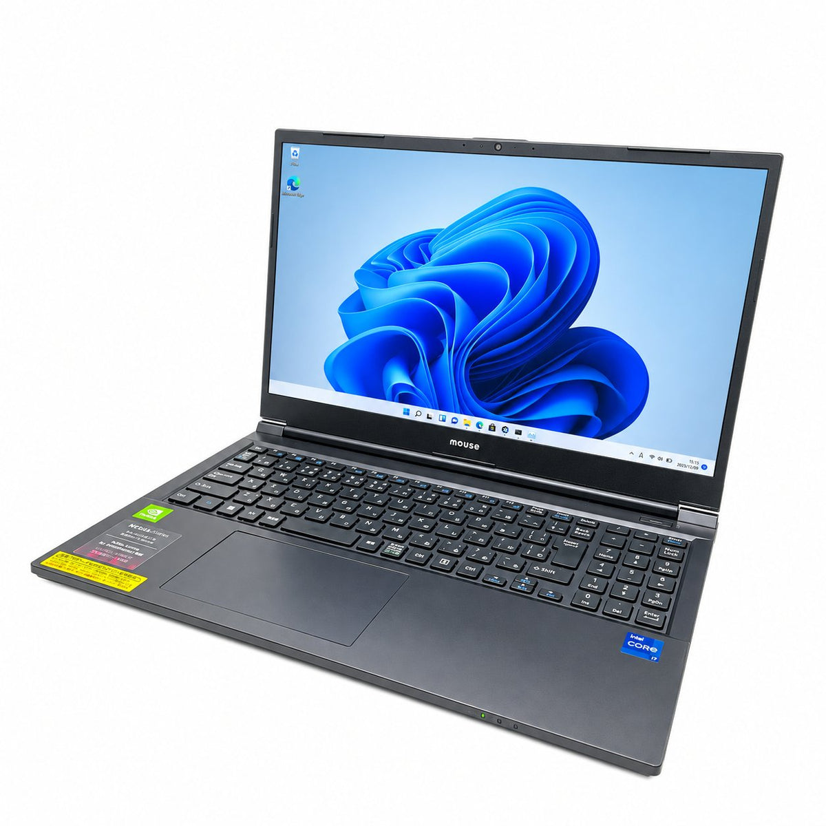 整備済み品・180日保証 Mouse K5-I7GM5BK-A 15.6型 FHD Core(TM) i7 12650H/Ram 32GB/SSD 1024GB /Card MX550 / 正規Office 2021 Pro Plus付き